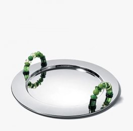 "BA-ROCK" TRAY WITH HANDLES